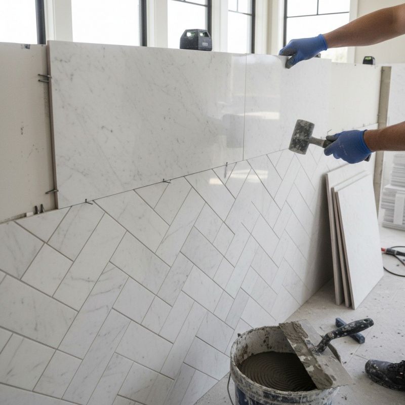 Marble Tile Floor Installation in Alpharetta, GA