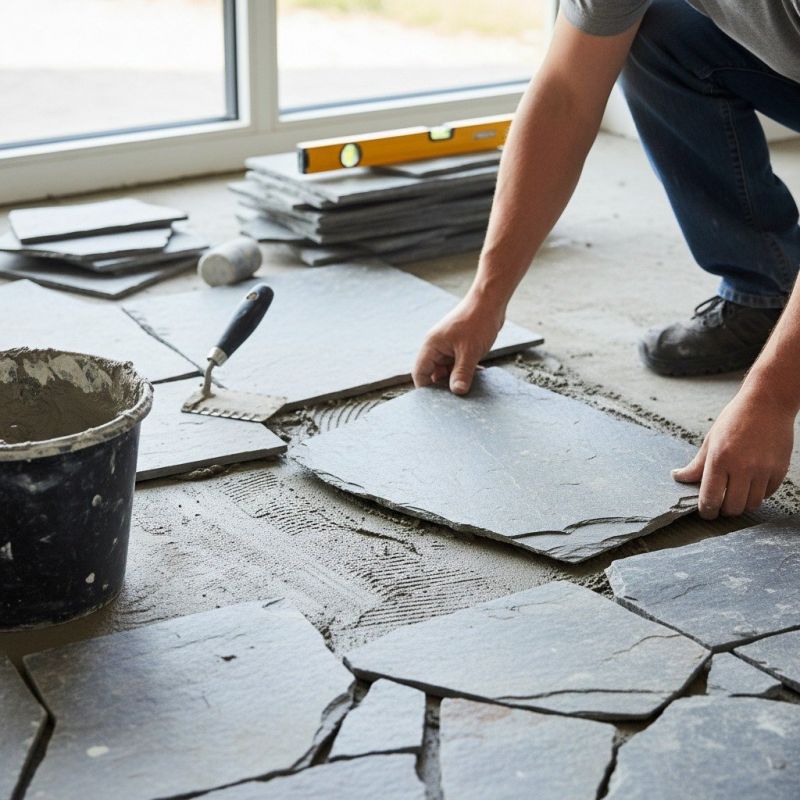 Slate Floor Installation in Alpharetta, GA