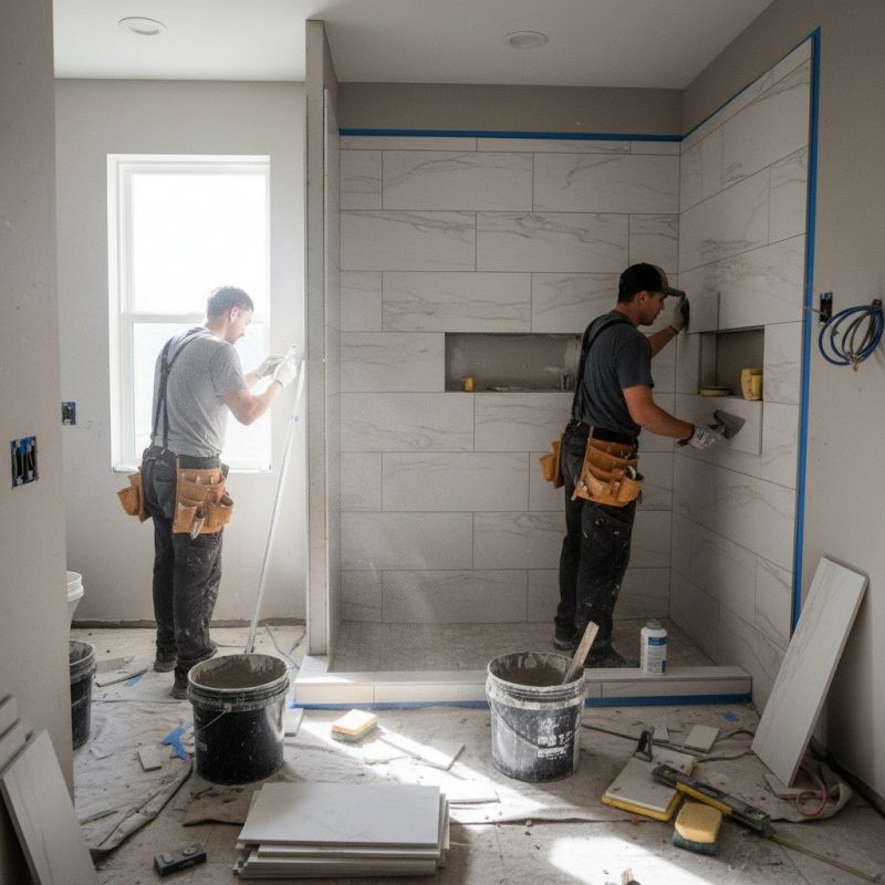 Tile Shower Pan Installation in Denver County, CO