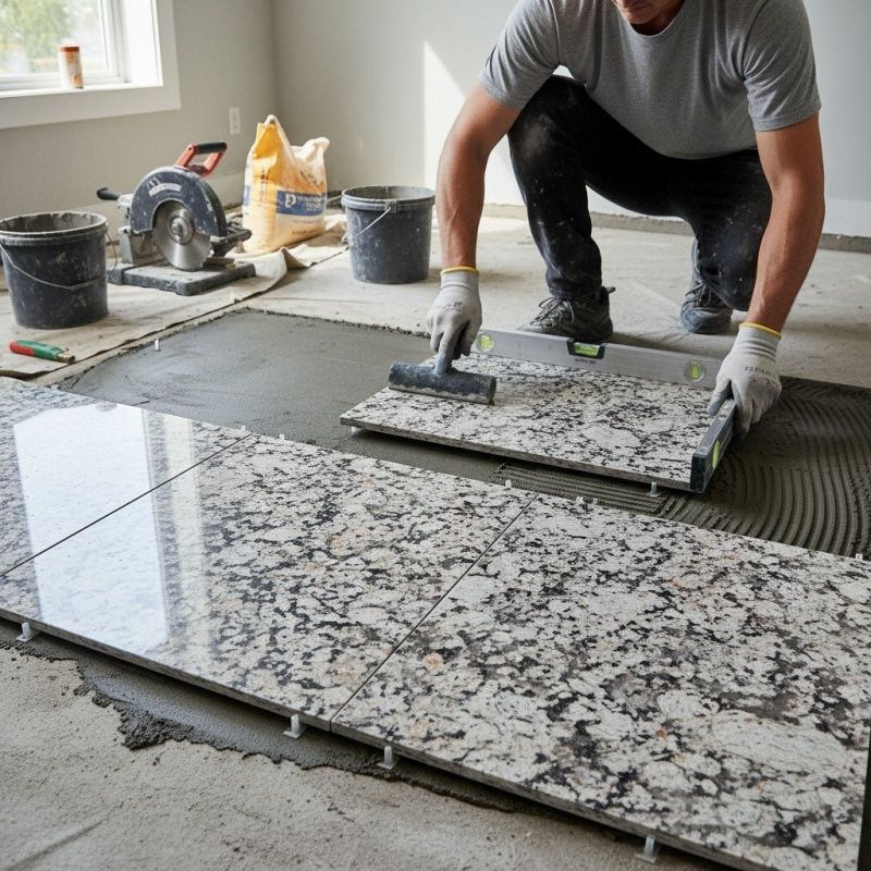 Granite Tile Installation in Overland Park, KS