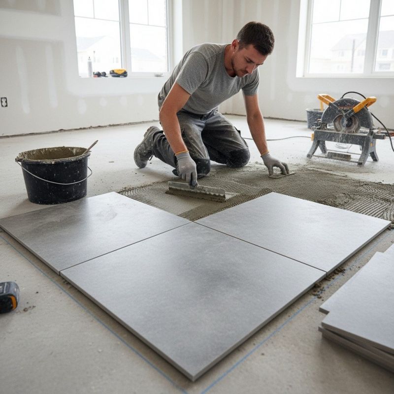 Slate Tile Floor Installation in Fredericksburg, VA