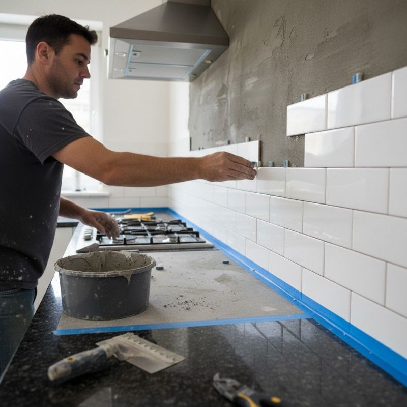 Stone Backsplash Installation in Wilmington, NC