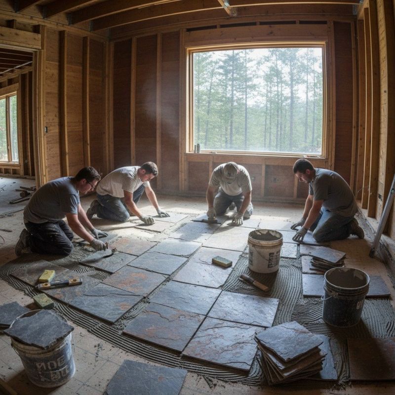 Stone Floor Installation in Alpharetta, GA
