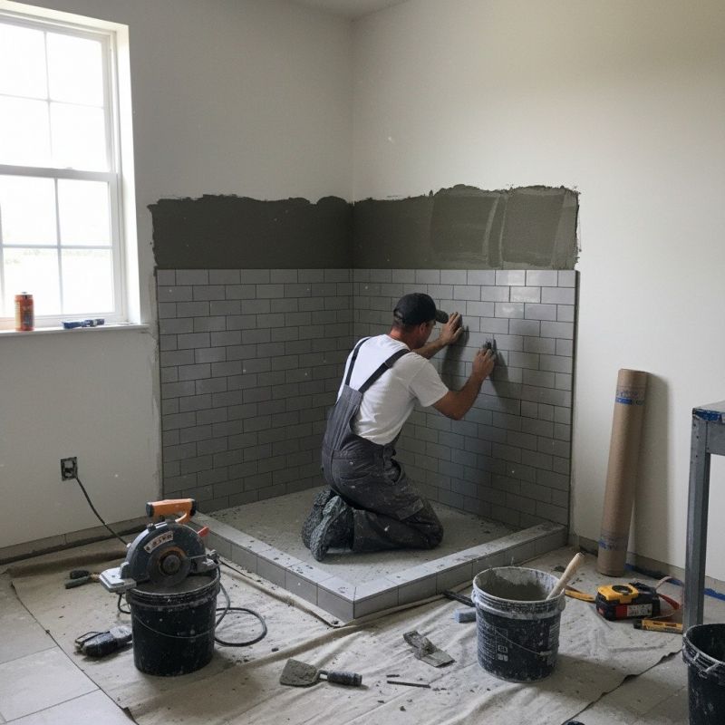 Tile Shower Pan Installation in Denver County, CO